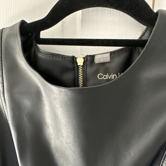 NEW WITH TAGS**CALVIN KLEIN**SUPER SOFT **BLACK*SHEATH DRESS*SIZE 6 - Picture 3 of 12